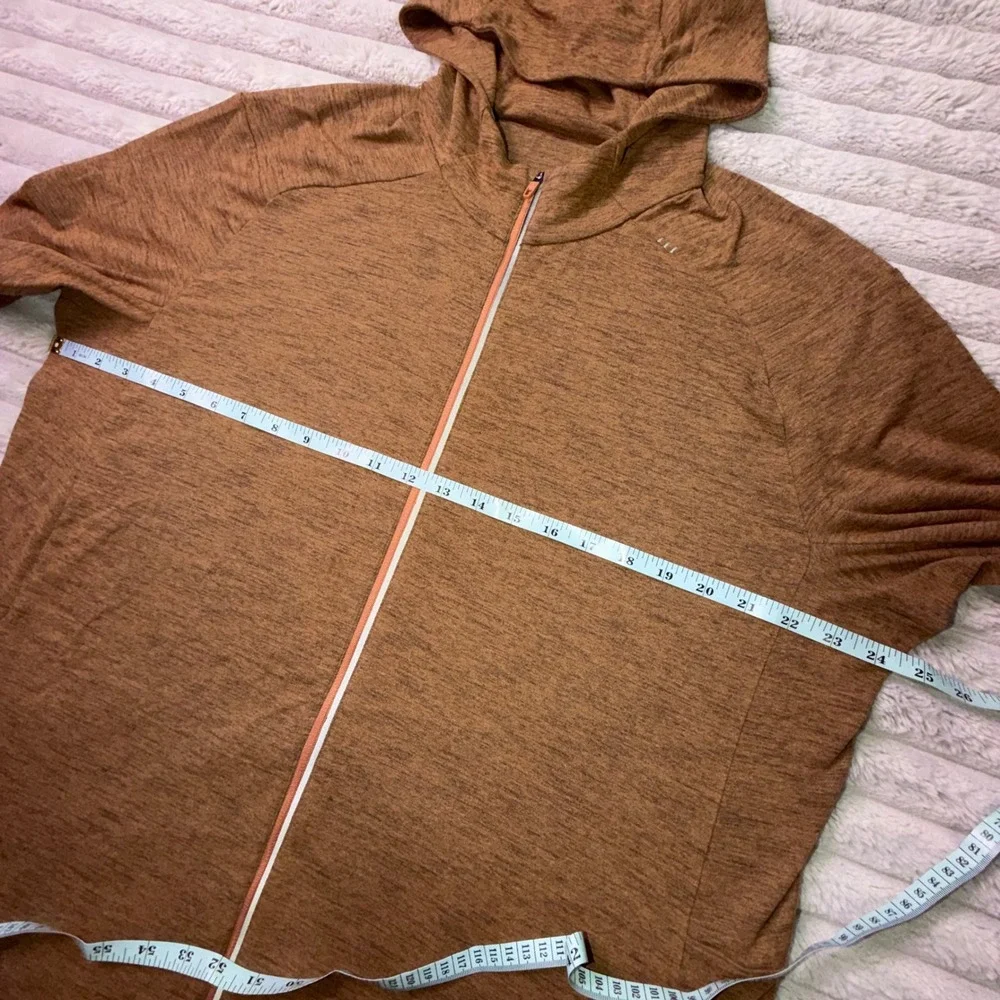 Lululemon Surge Warm Full Zip Hoodie Mens XXL Copper Brown Heathered Jacket 2XL